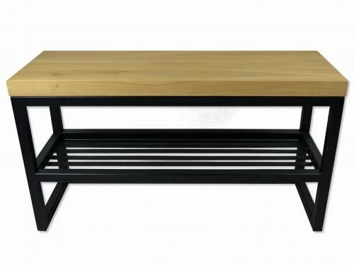 S&w Design Półka na buty Industrialna Loft 80-200 x 30cm LITY DĄB PNB10003049D