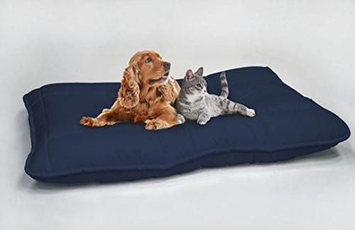 Italian Bed Linen MAXY wyściełana poduszka dla psa 60 x 100 cm, rozmiar uniwersalny, granatowy