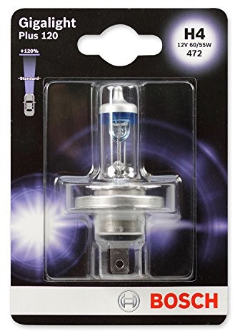 BOSCH Gigalight Plus 120 P43t żarówka ksenonowa H4, 12 V, 60/55 W, 1 sztuka 1987301109