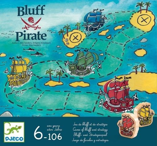 Djeco BLUFF PIRATE strategiczna gra planszowa DJ08417