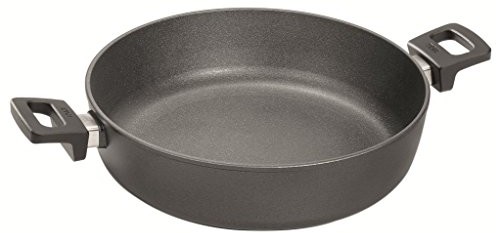 Woll Rondelek wełniany Titanium Nowo odlew z 2 bocznymi uchwytami, 20 cm 820N