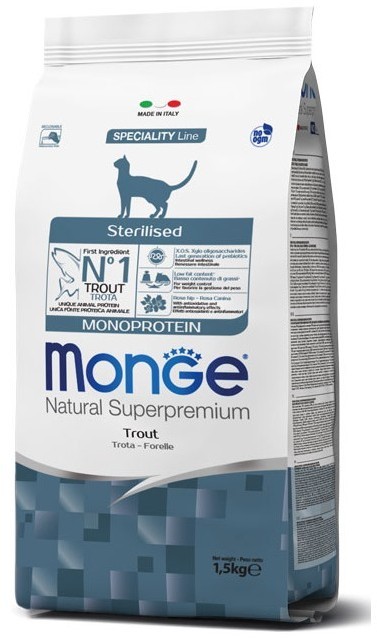 Monge Monoprotein Sterilised Trout 1,5 kg