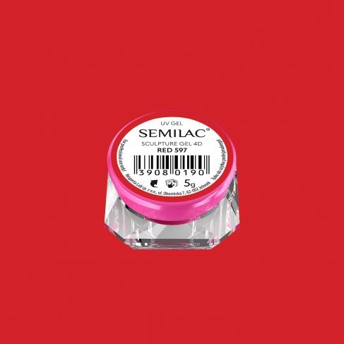 Semilac Żel Sculpture 4D Red 597 5g ZE0507597