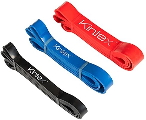 Kintex Kintex Uniseks  taśma oporowa dla dorosłych, różne poziomy grubości, ekspander, fitness, wytrzymałość, trening mięśni, 208 cm