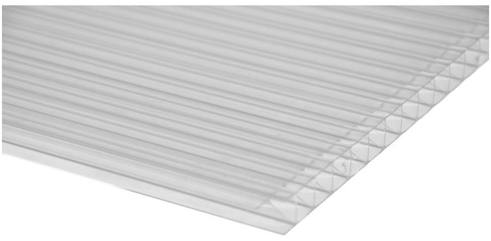 POLYXO Płyta komorowa poliwęglanowa przezroczysta 10 mm 200x105 cm Polyxo
