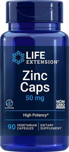 Cynk Zinc Caps 50 mg 90 kapsułek Life Extension