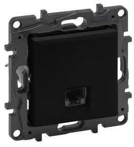 Legrand Gniazdo teleinformatyczne Niloe Step 863563 RJ45 kat 6 UTP pojedyńcze czarne