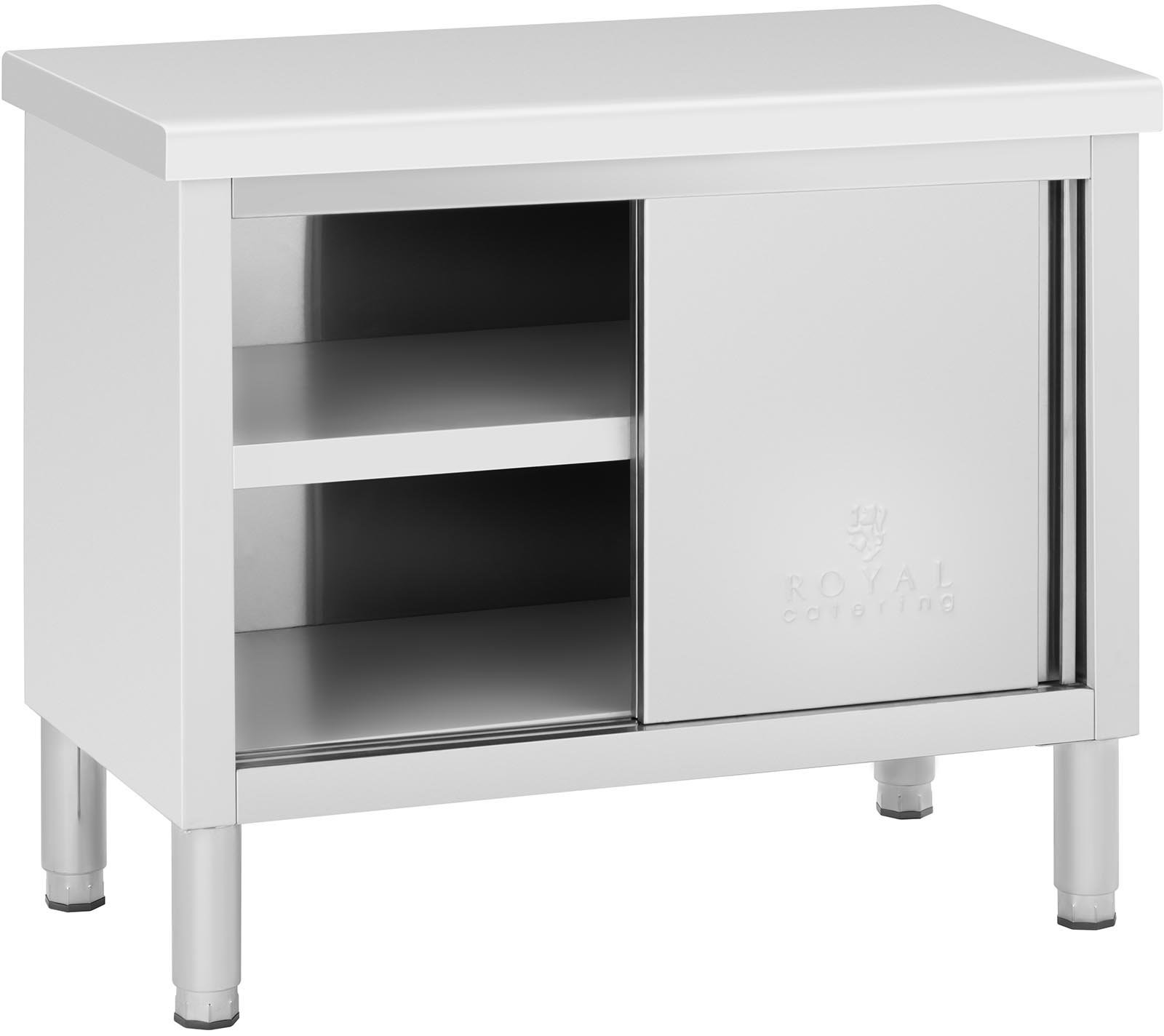 Royal Catering Stół gastronomiczny ze stali nierdzewnej 100 x 50 cm udźwig 285 kg RCAT-100/50-WT