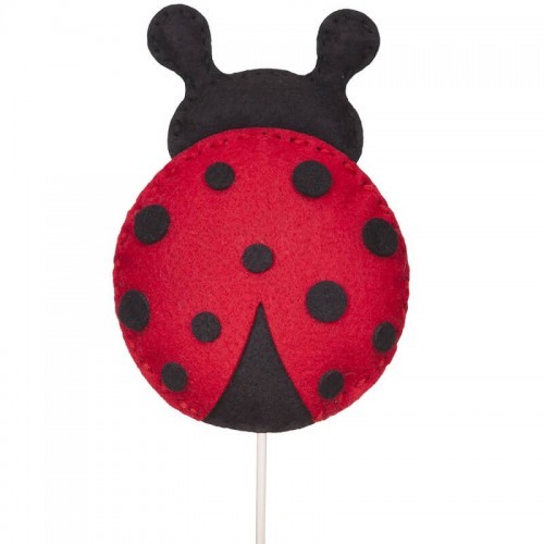 DpCraft Zestaw kreatywny z filcu Biedronka na patyczku KREAT-ZEST/7065-DP