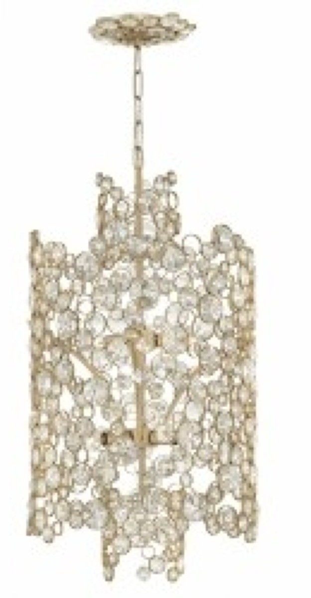 Elstead Lighting Lampa wisząca ANYA styl glamour kryształ metal,kryształ szampański HK/ANYA/6P