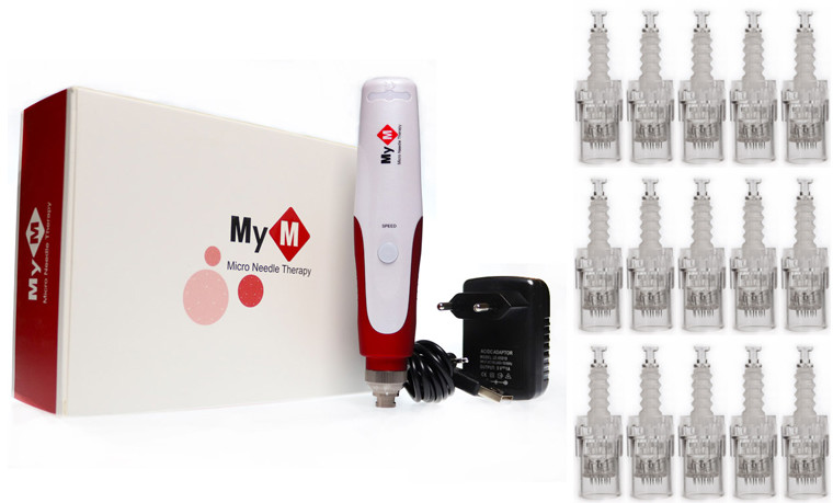 Dermapen + 10 szt. kartridży Derma pen Mezoterapia