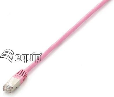 Equip Patchcord Cat6 S/FTP 10m różowy 605586 605586