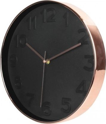 Intesi Intesi Zegar Rotin miedziany czarny 193473 [14160335]