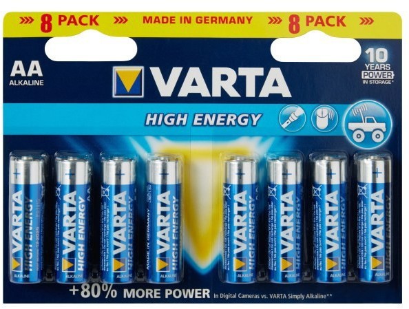 Varta Bateria High Energy AA 8 szt.