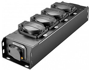Adam Hall Accessories PROPORT 4 T - 4-gniazdkowa listwa zasilająca PROPORT 4x IP54 + POWER TWIST TR1 IN/OUT AHPROPORT4T