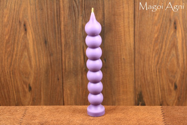 Magoi Agni Świeca Siedem Węzłów, Kulkowa, Gałkowa, Marzeń FIOLETOWA - rozwój duchowy, zdjęcie uroków, relaks drim71
