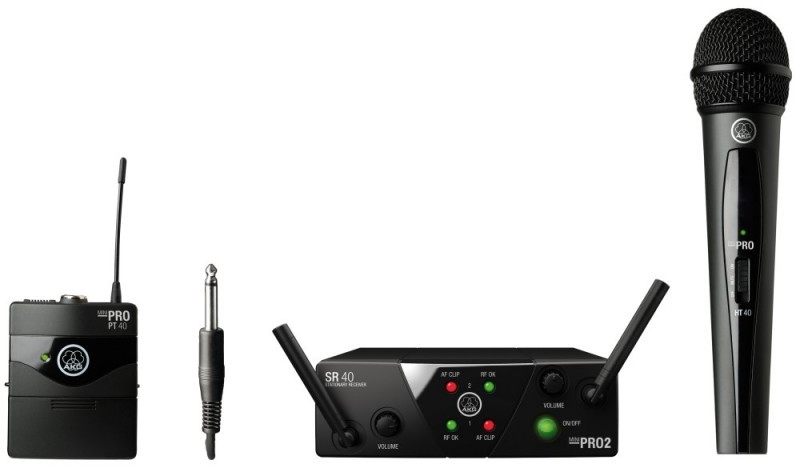 AKG WMS-40 MINI 2 DUAL Vocal / Instrument Set US45A / US45C - wireless solution 18931