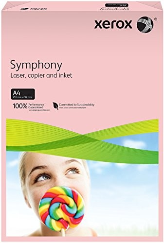 Xerox 003r93970 kolorowy inkjet paper Papier do Symphony Pastel DIN A4, 80 G/M, 500 arkuszy Pro Pack, różowa 003R93970