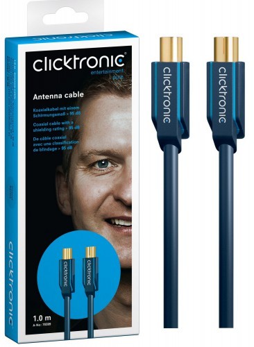 ClickTronic Przyłącze TV IEC ekranowane 10m CLICKCTVIEC70405