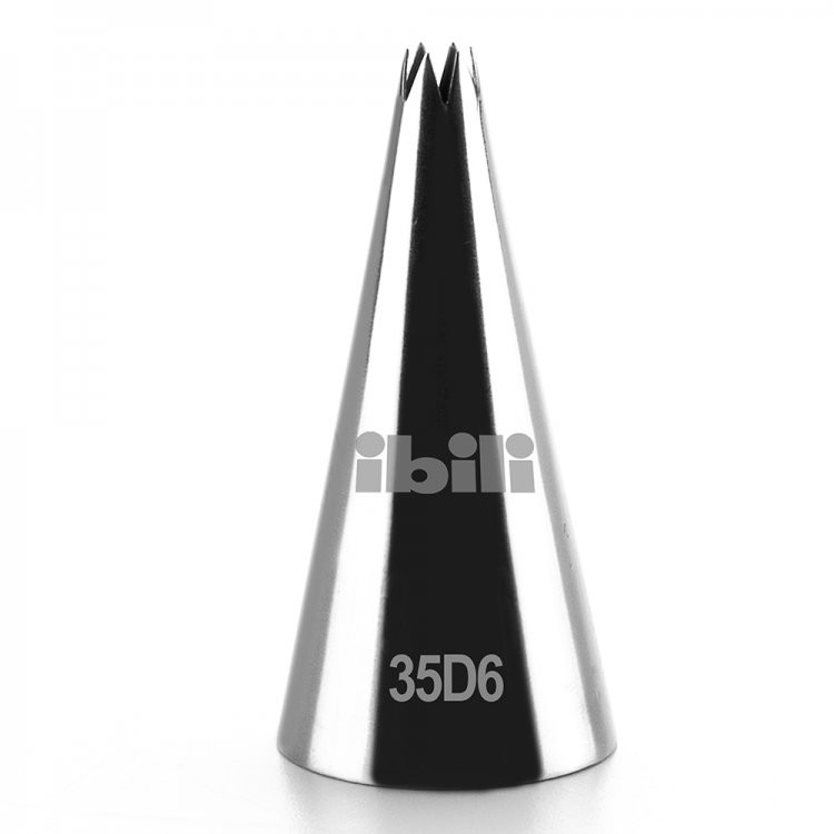 Ibili Końcówka dekoratora, gwiazda otwarta, 4 mm