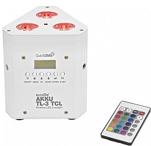 Eurolite AKKU TL-3 TCL Trusslight QuickDMX wh Reflektor z akumulatorem do podwietlania trisystemu 41700503