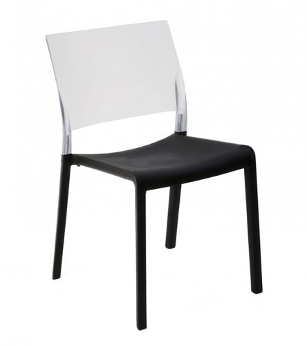 Resol Krzesło Fiona Transparente i Negro Fiona4