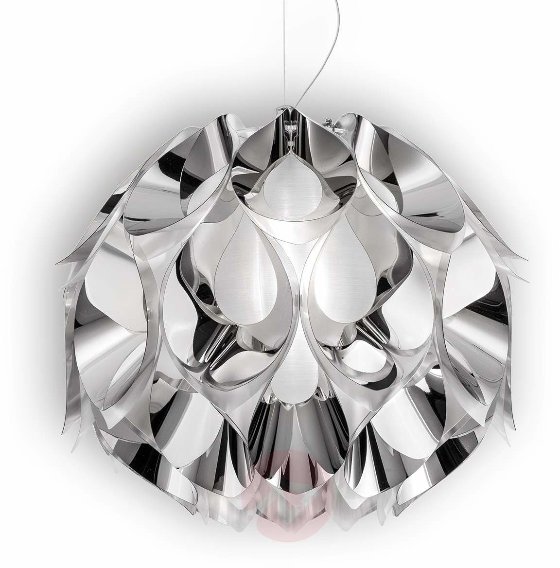 Slamp Srebrna lampa wisząca FLORA, 50 cm