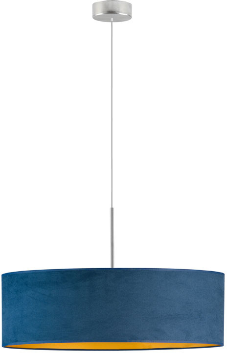 LYSNE Designerski zwis SINTRA VELVET fi 60 cm kolor morski ze złotym wnętrzem 14531V/22 kolor morski ze złotym wnętrzem