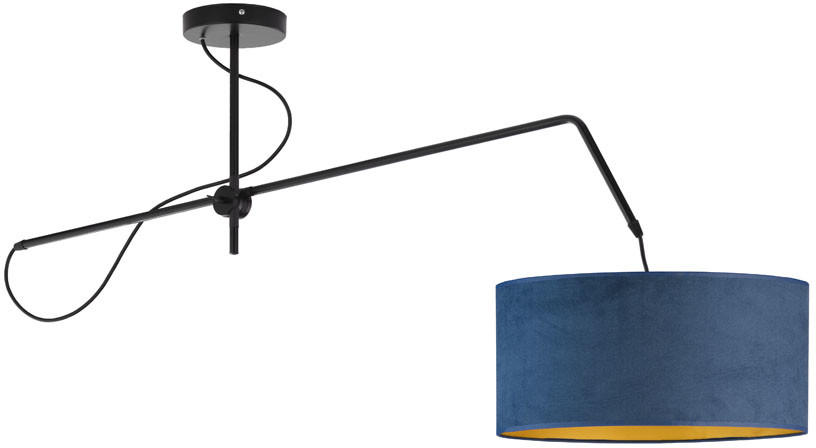 LYSNE Lampa wisząca na czarnym stelażu RIO VELUR 400009V/3