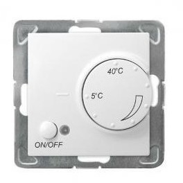 Ospel Regulator temperatury z czujnikiem napowietrznym Impresja SREBRO RTP-1YN/M/18