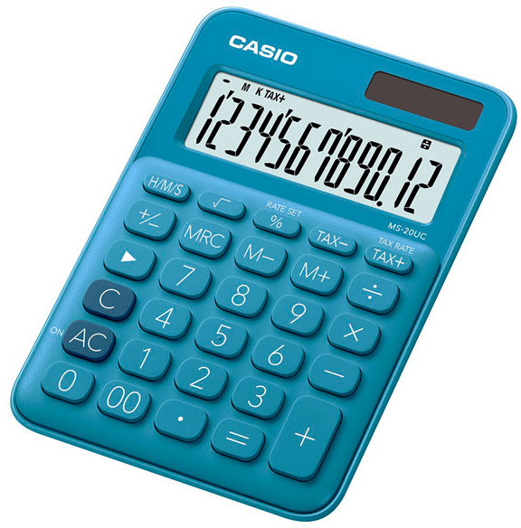 Casio kalkulatory Kalkulator MS-20UC-BU TAX Obliczenia Czasowe MS-20UC-BU