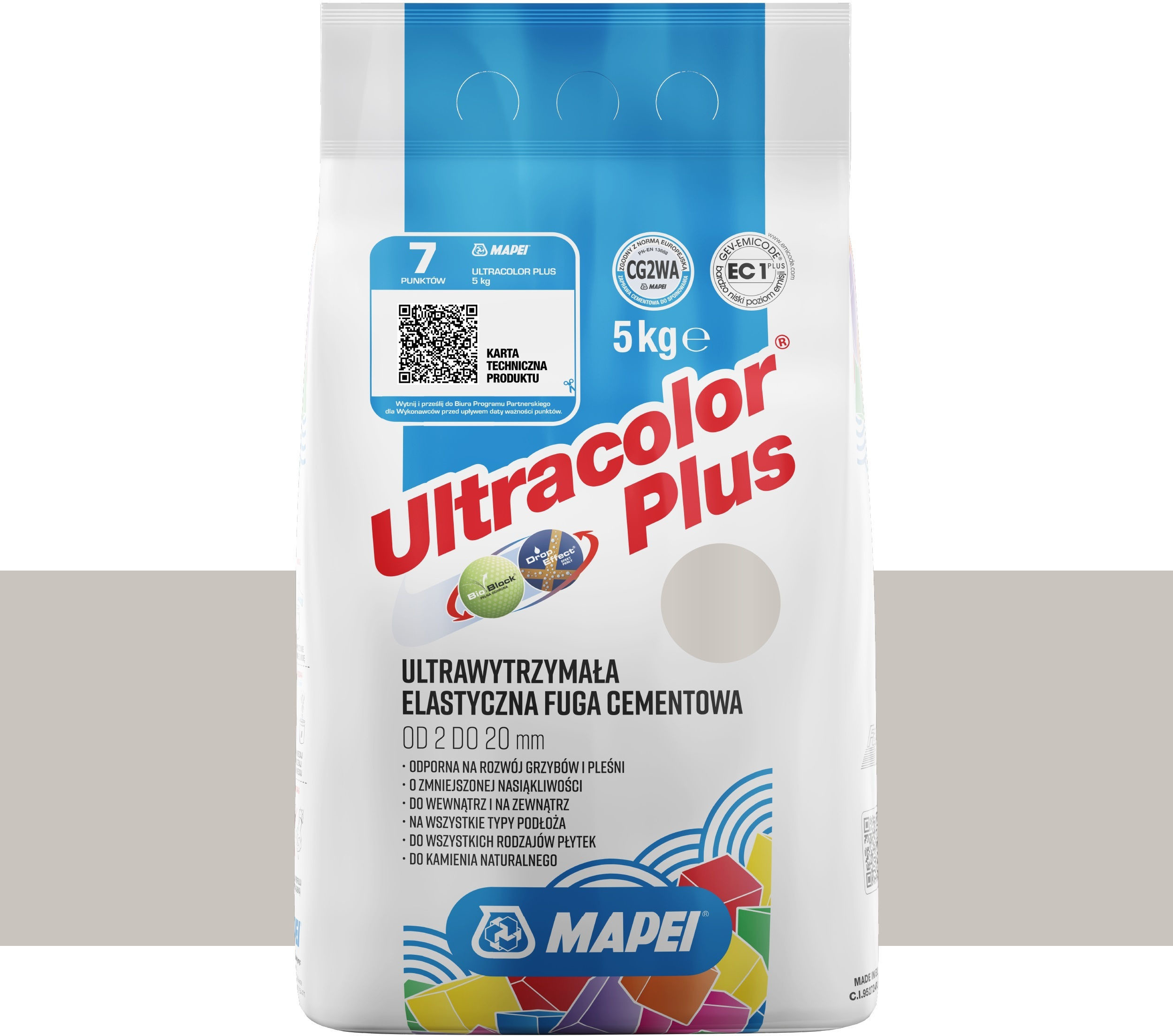 Mapei Fuga Ultracolor Plus 111 Srebrny 5Kg