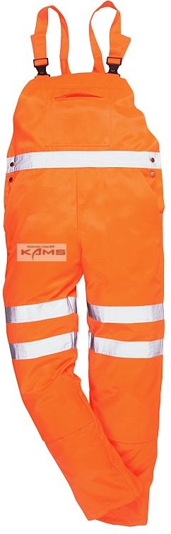 Portwest RT43 - Spodnie ochronne ogrodniczki ostrzegawcze GO/RT- S-3XL.