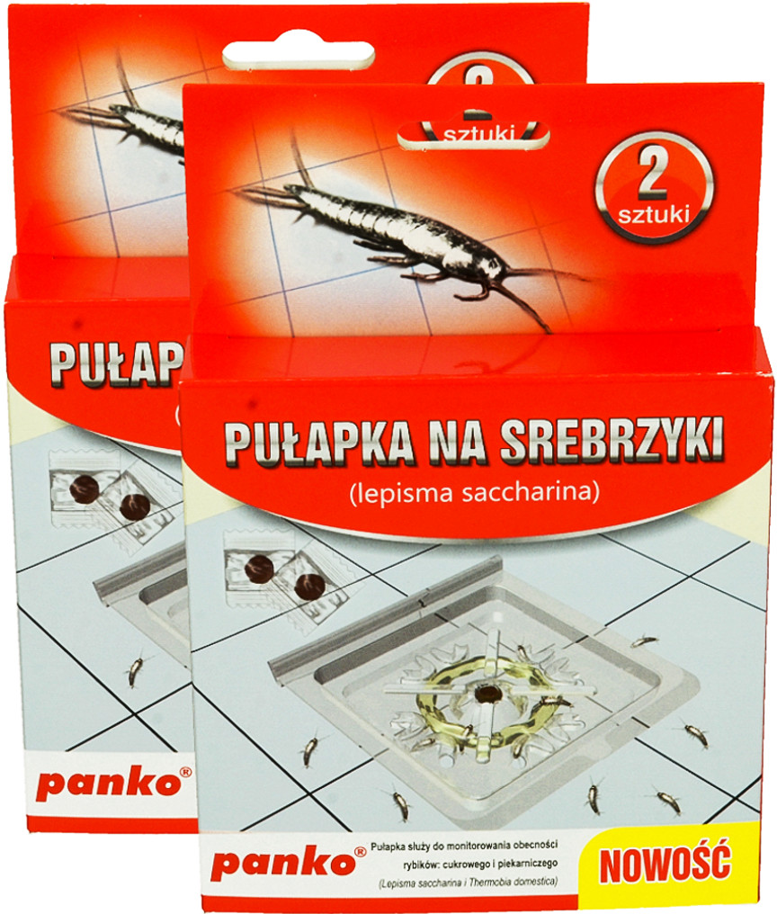 Panko Pułapka Lep Na Srebrzyki Rybiki Zestaw 4 Szt