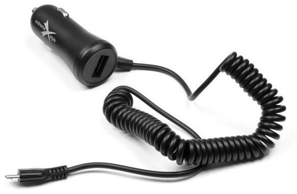 Extreme Ładowarka samochodowa MICRO + USB 2.1A
