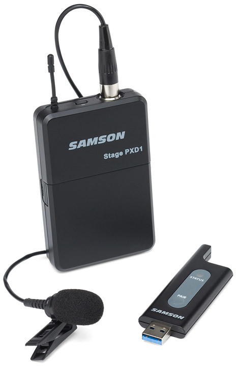 Samson XPD2 PRESENTATN - zestaw bezprzewodowy nadajnik bodypack / mikrofon do klapy LM8 / odbiornik USB, 2.4GHzESENTATN - Presentation wireless system 66074