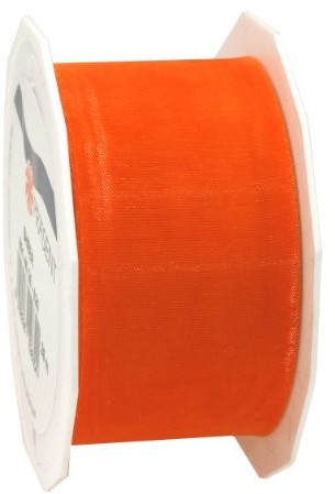 Pattberg Prezent 40 MM 25 m Sheer  taśma organza, pomarańczowy 6014025-620