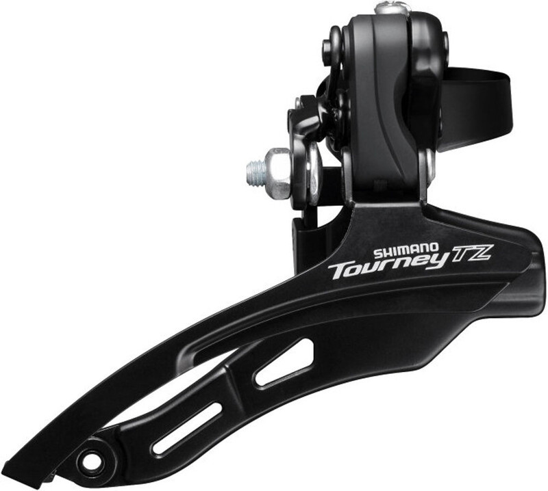 Shimano Shimano Tourney TZ FD-TZ500 Przerzutka przednia 3x6/7 biegów Down Swing, obejma, wysoka pozycja, black 28,6mm/66-69° 2020 Przerzutki MTB przednie E-FDTZ500DSDS6