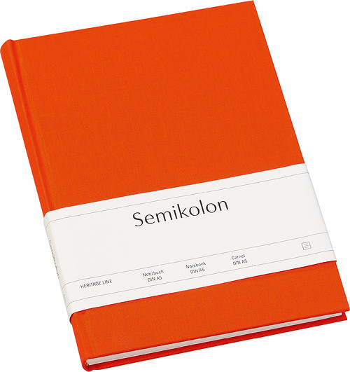 Semikolon Notes Uni Classic A5 pomarańczowy w linie 350915
