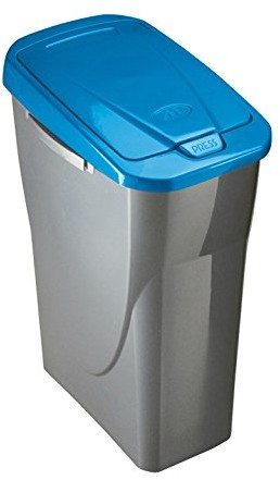 Mondex pojemnik na odpady z niebieska pokrywą, 25 l PLS8086-83