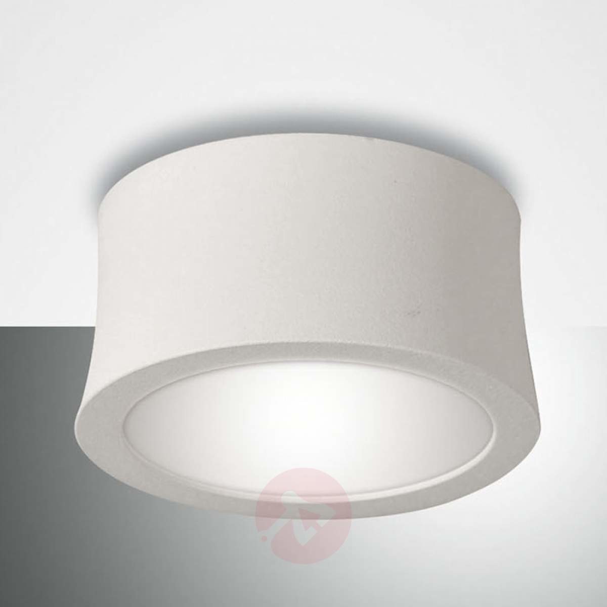 Fabas Luce Biały downlight LED Ponza, wklęsły