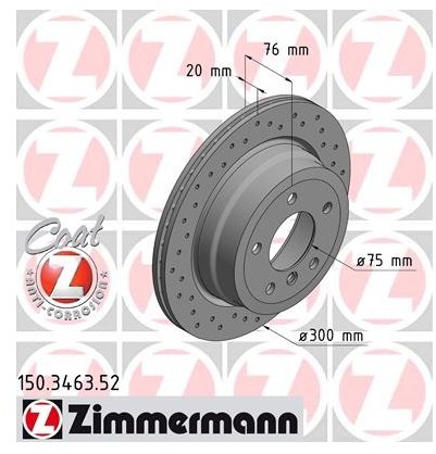 Zimmermann Tarcza hamulcowa 150.3463.52