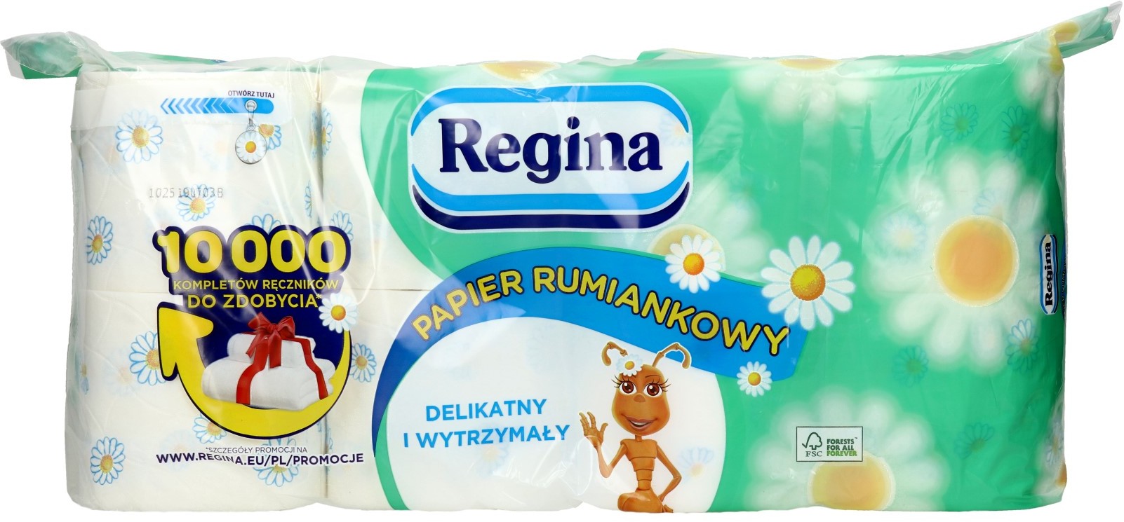 Regina Papier toaletowy celuloza 3w biały Rumianek (8)
