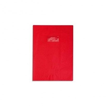 Clairefontaine 72003 °C 17 x 22 cm zeszyt folia ochronna na wyświetlacz z uchwytem na etykiety  intensywne, czerwony 72003C
