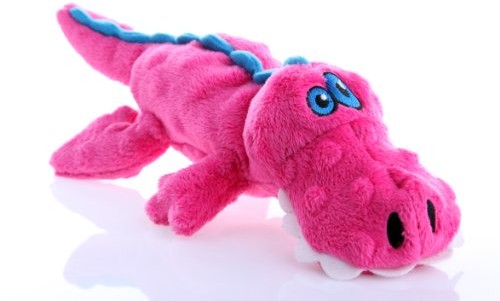Go Dog Gators with chruniczewa Guard Technology Tough Plush Dog Toy, mały, rose