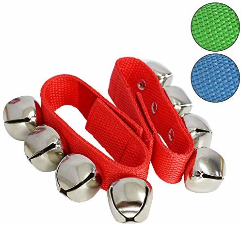 A-Star A-Star małe dzwoneczki na nadgarstek z nylonowym paskiem - para - czerwone AP2402RD