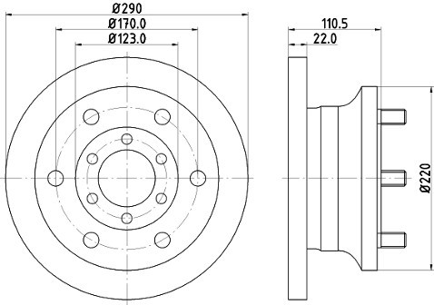 HELLA PAGID Tarcza hamulcowa PAGID 8DD355106-361