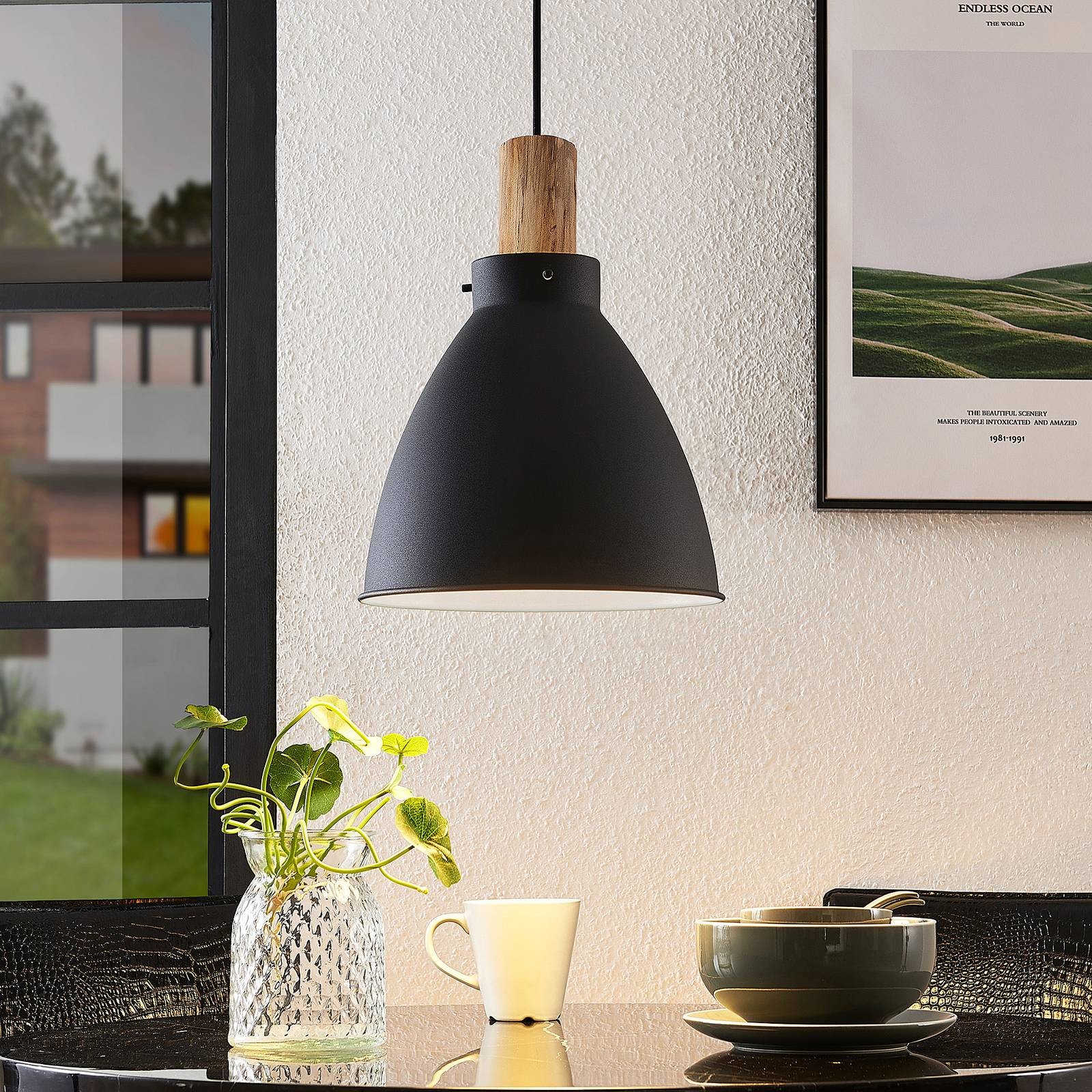 Lindby Trebale lampa wisząca, 1-punktowa