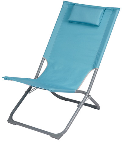 Leżak plażowy Curacao lazurowy ATG502906B