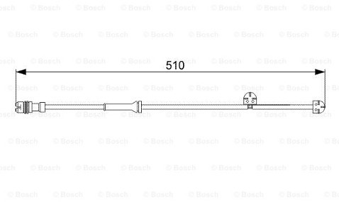 Bosch Styk ostrzegwaczy, zużycie okładzin hamulcowych 1 987 473 029